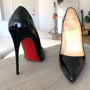 Two pair of used Christian Louboutin heels